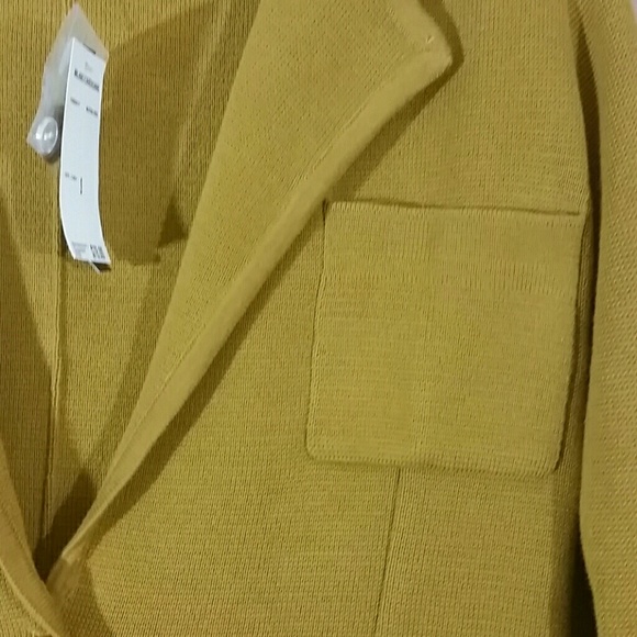Milano Mustard Spice Cardigan Blazer - Picture 3 of 8